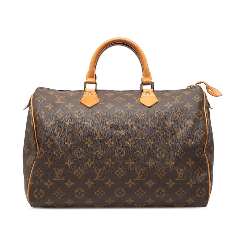 Louis Vuitton Monogram Speedy 35 Brown Good condition - Front View