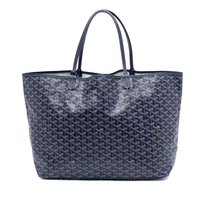 Goyard Goyardine Saint Louis GM Blue Canvas Good condition - Front View