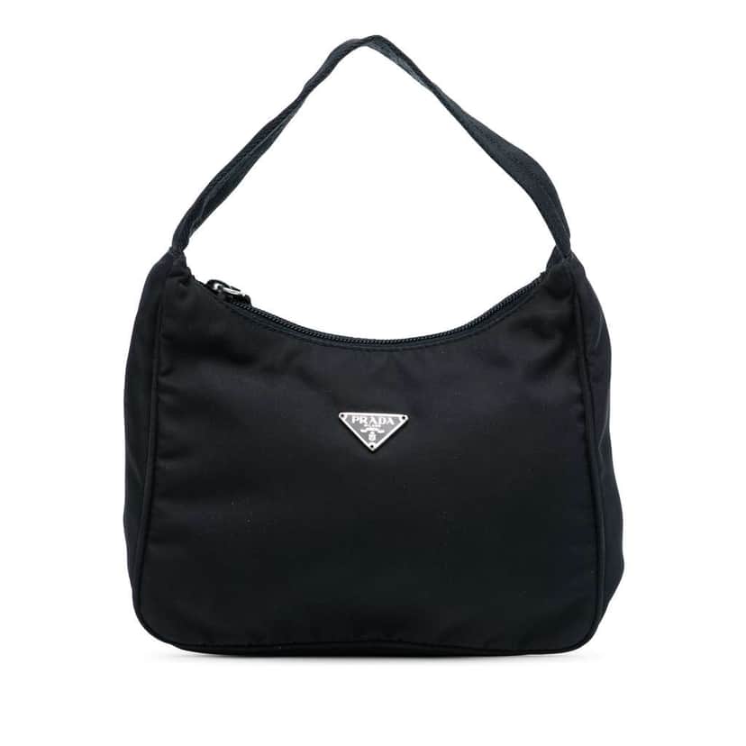 Prada Mini Tessuto Sport Shoulder Bag Black Good condition - Front View
