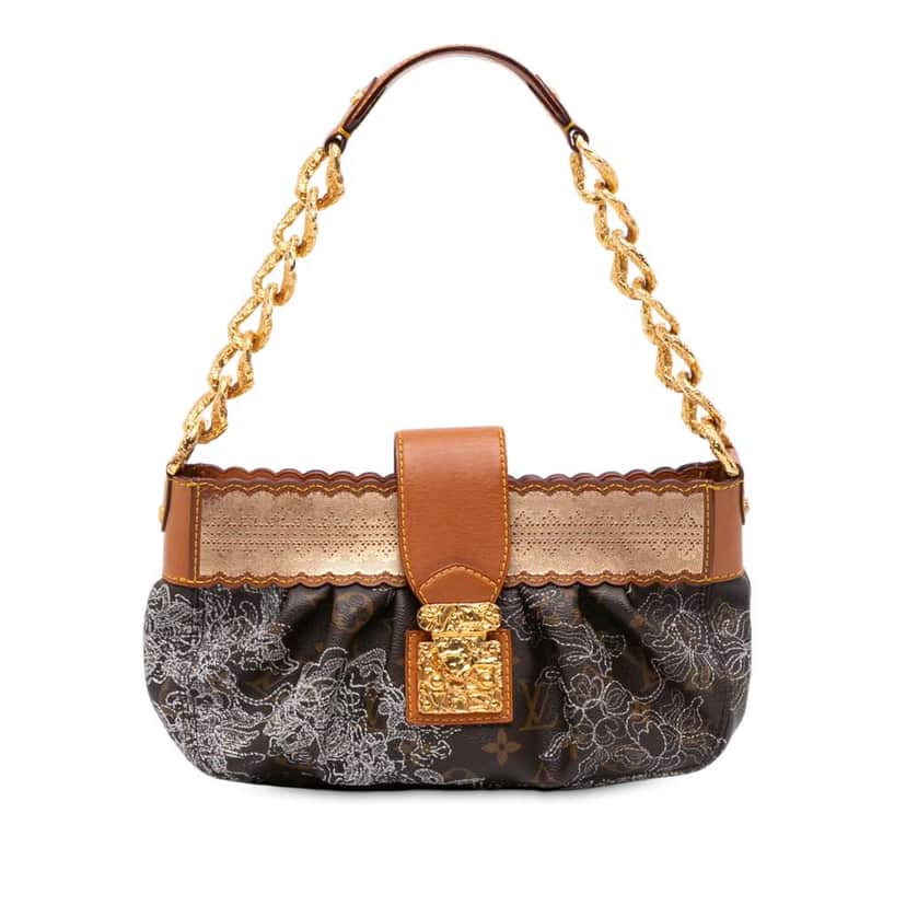Louis Vuitton Limited Edition Monogram Dentelle Kirsten Brown Good condition - Front View