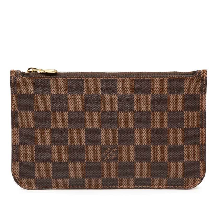 Louis Vuitton Damier Ebene Neverfull PM Pouch Brown Very good condition - Front View