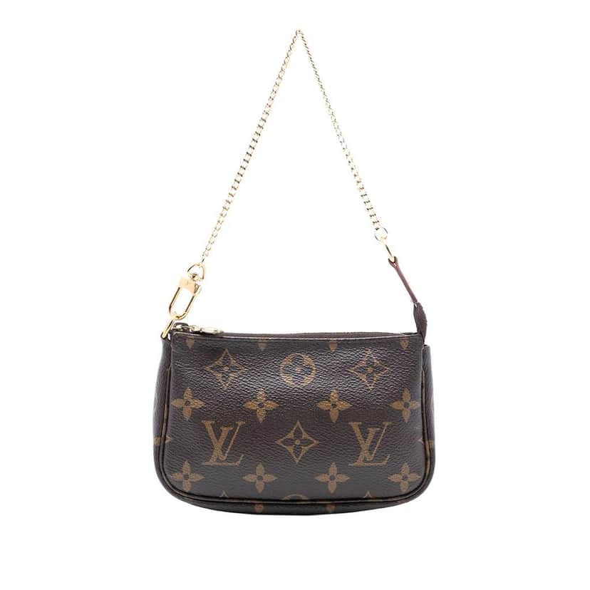 Louis Vuitton Monogram Mini Pochette Accessoires Brown Very good condition - Front View