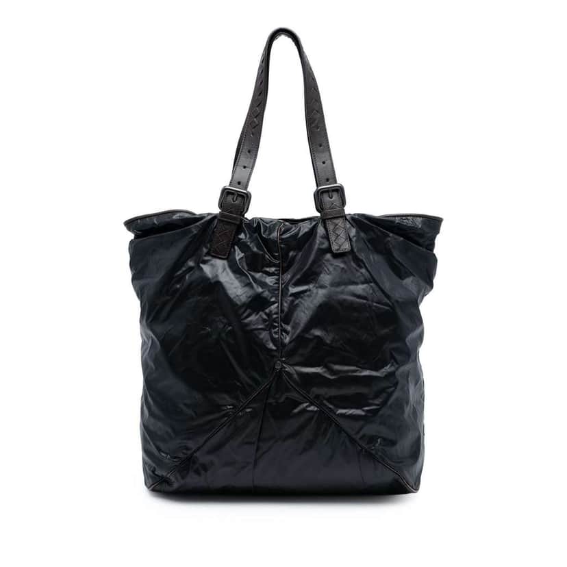 Bottega Veneta Nylon Spinnaker Tote Black Good condition - Front View