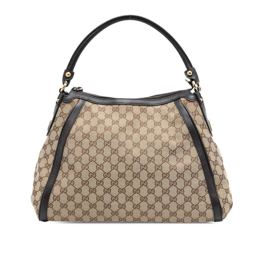Gucci GG Canvas Scarlett Shoulder Bag Brown Canvas Good condition - Front View
