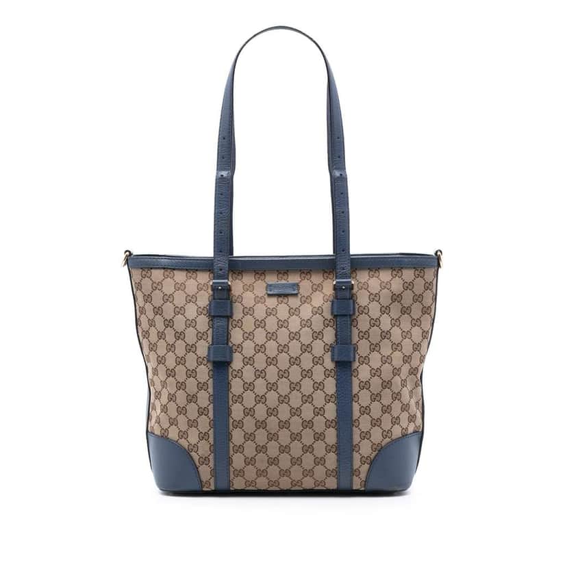 Gucci GG Canvas Convertible Tote Brown Canvas Good condition - Front View