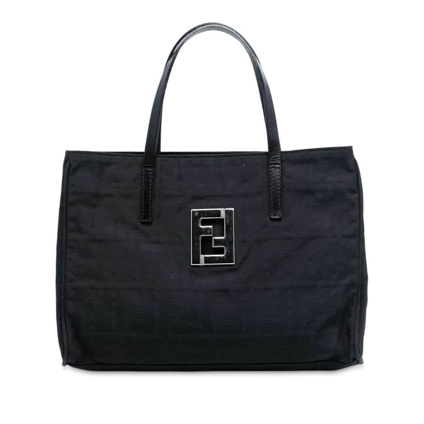 Fendi Zucca Canvas Tote Black Canvas Very good condition - Front View