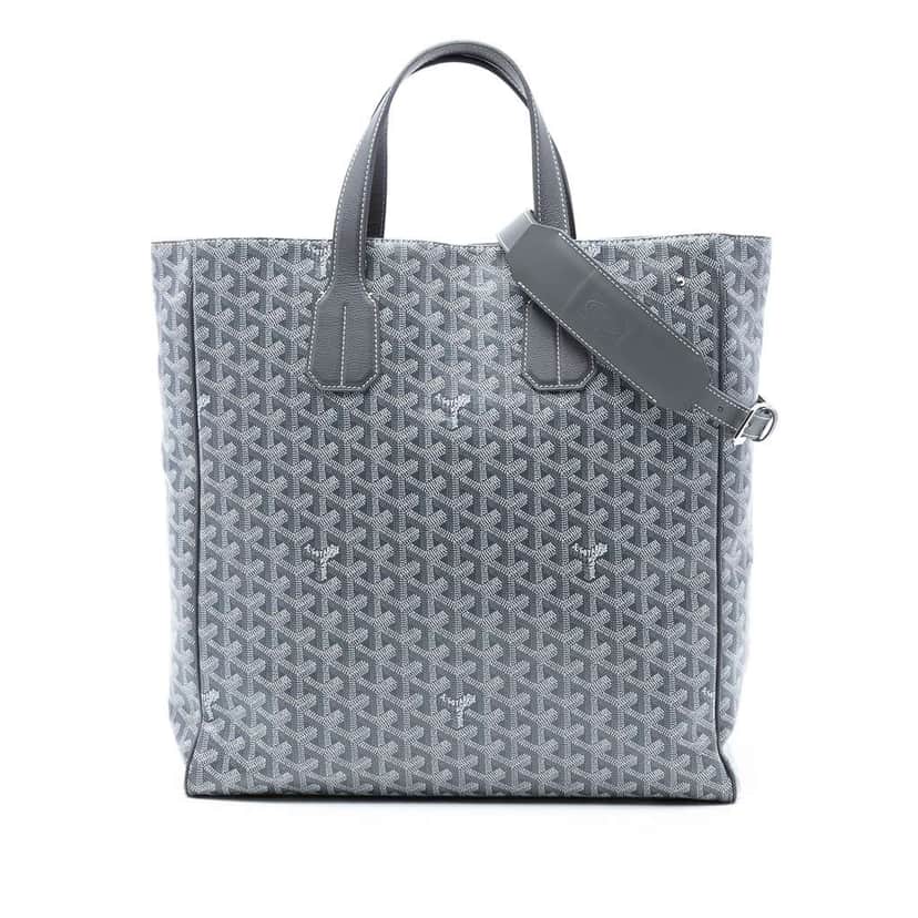 Goyard Goyardine Voltaire Grey Canvas Very good condition - Front View