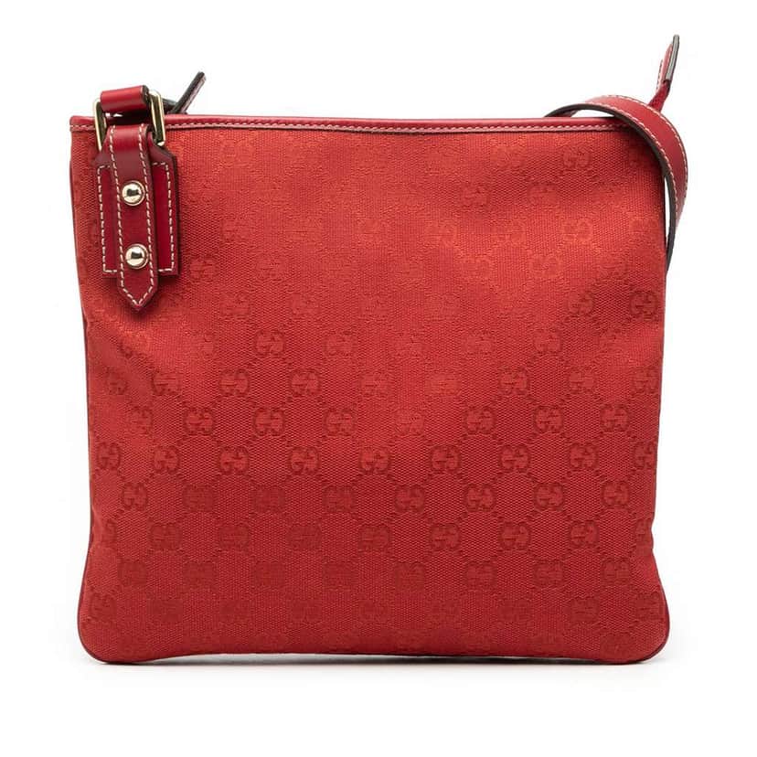 Gucci GG Canvas Crossbody Red Canvas Very good condition - Front View