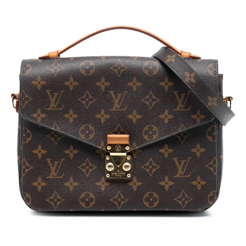 Louis Vuitton Monogram Pochette Metis Brown Good condition - Front View