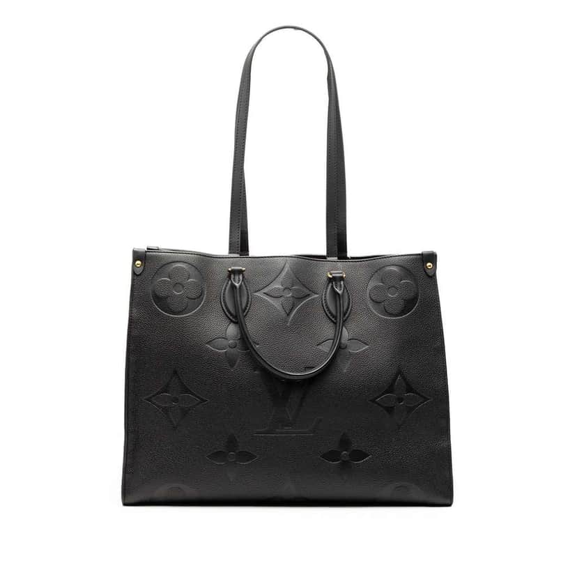 Louis Vuitton Monogram Empreinte Onthego MM Black Leather Very good condition - Front View