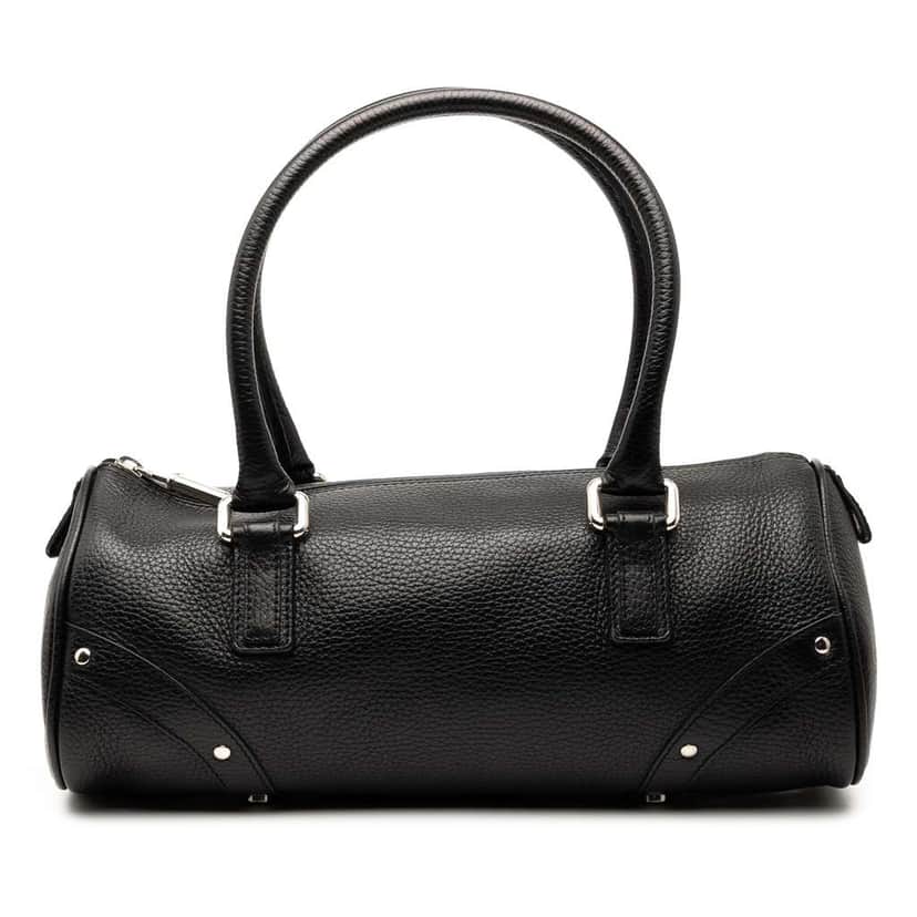 Burberry Grained Calfskin Handbag Black Leather Good condition - Front View