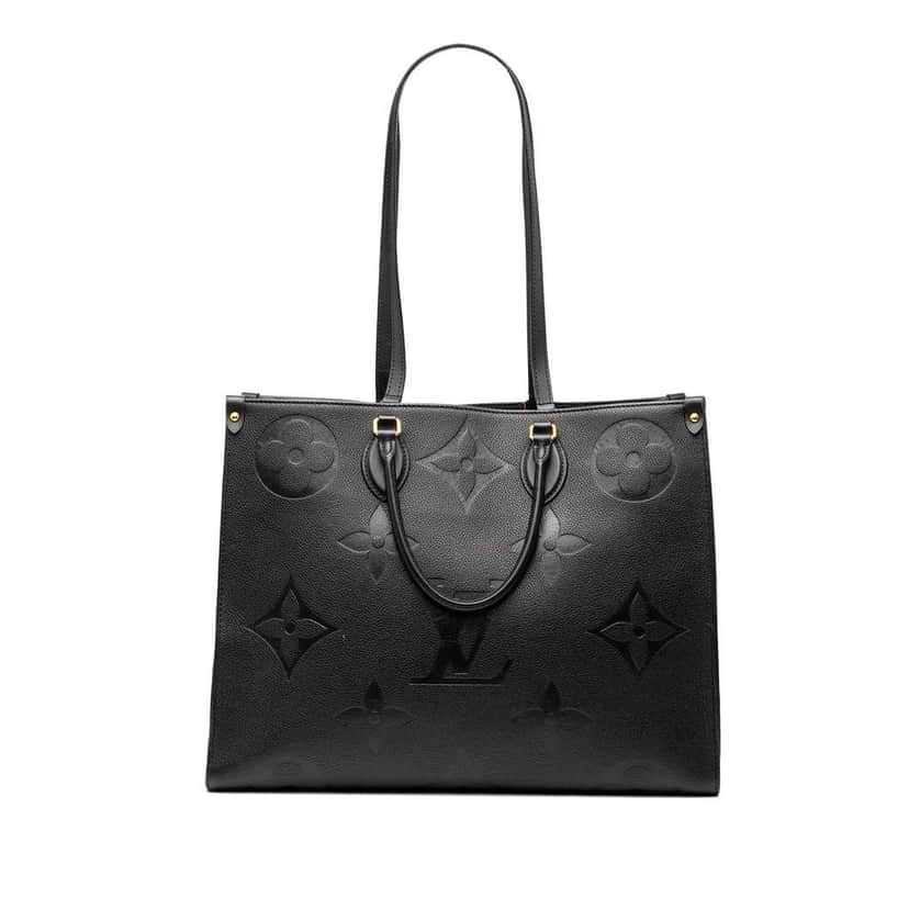 Louis Vuitton Monogram Empreinte Onthego GM Black Leather Very good condition - Front View