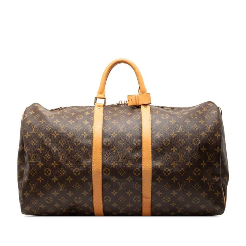 Louis Vuitton Monogram Keepall 55 Brown Good condition - Front View