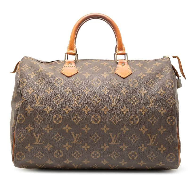 Louis Vuitton Monogram Speedy 35 Brown Good condition - Front View