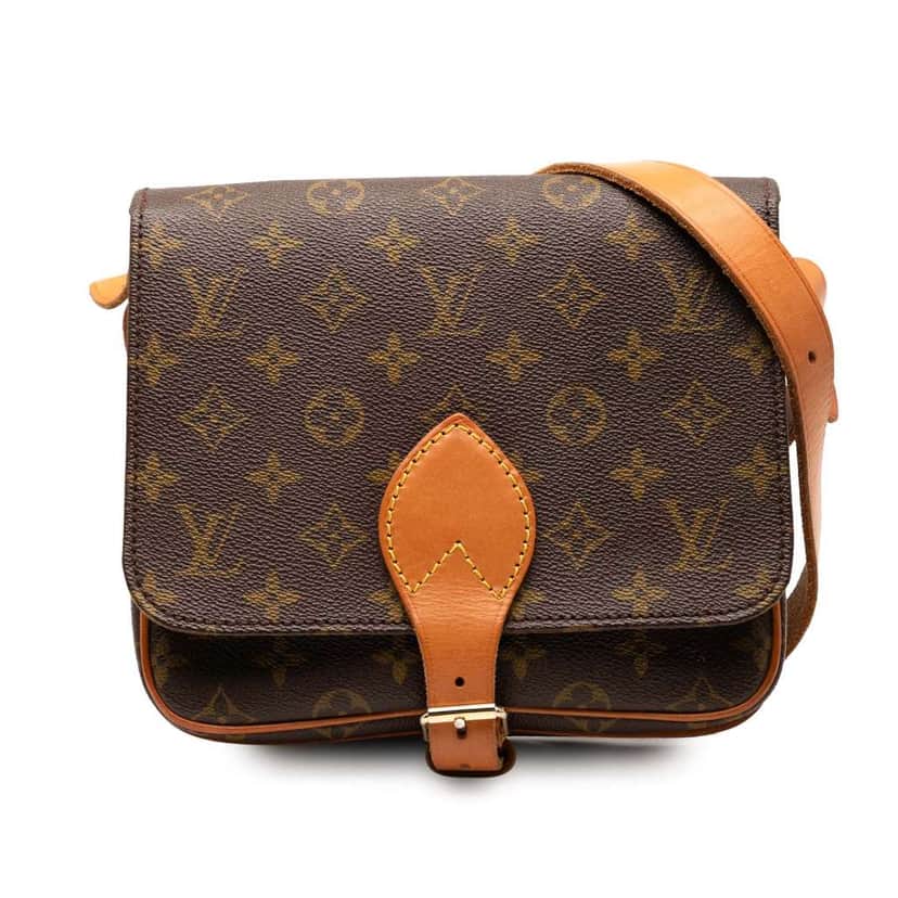 Louis Vuitton Monogram Cartouchiere MM Brown Good condition - Front View