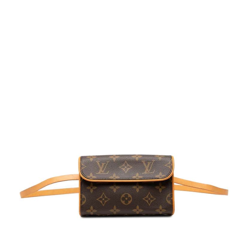 Louis Vuitton Monogram Pochette Florentine Brown Very good condition - Front View