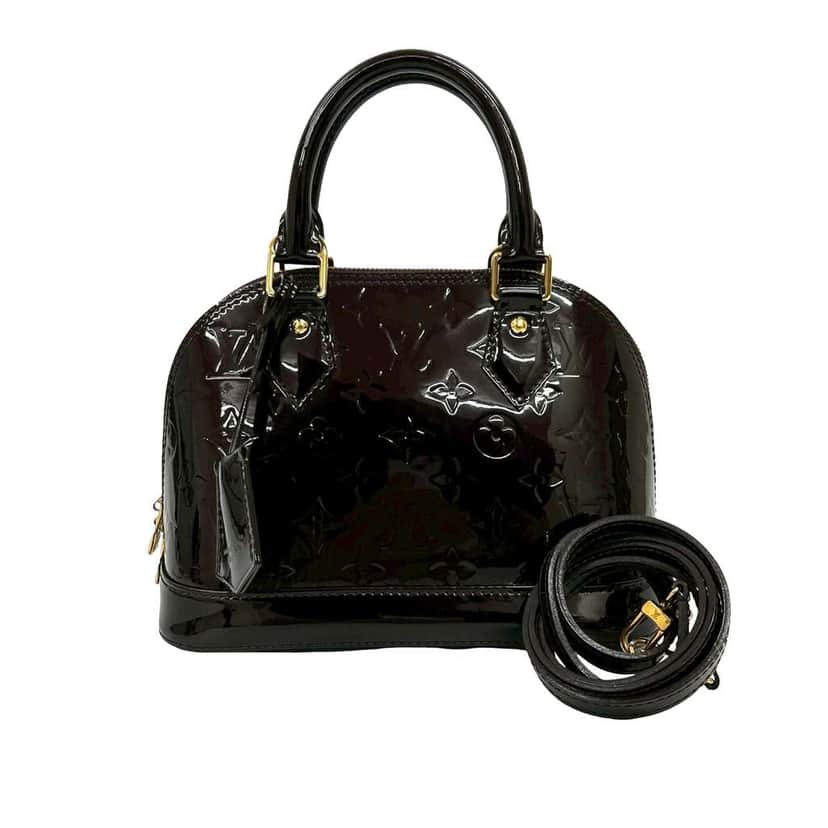 Louis Vuitton Monogram Vernis Alma BB Purple Leather Good condition - Front View