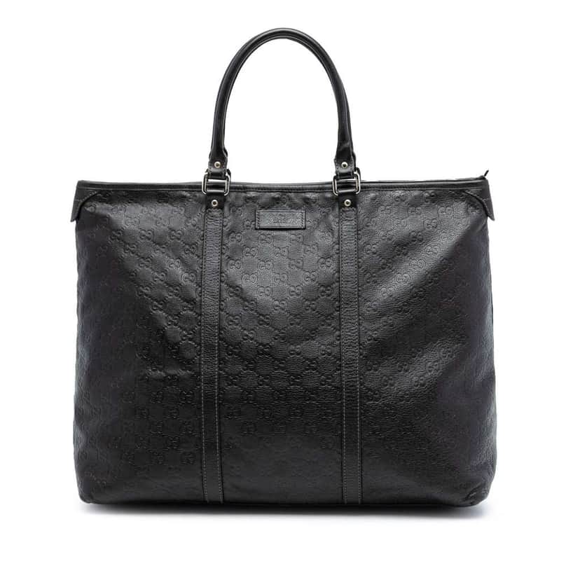 Gucci Guccissima Weekender Brown Leather Good condition - Front View