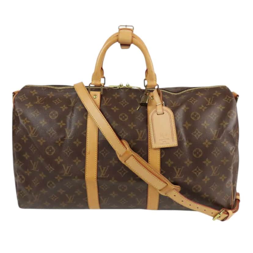 Louis Vuitton Monogram Keepall Bandouliere 50 Brown Good condition - Front View