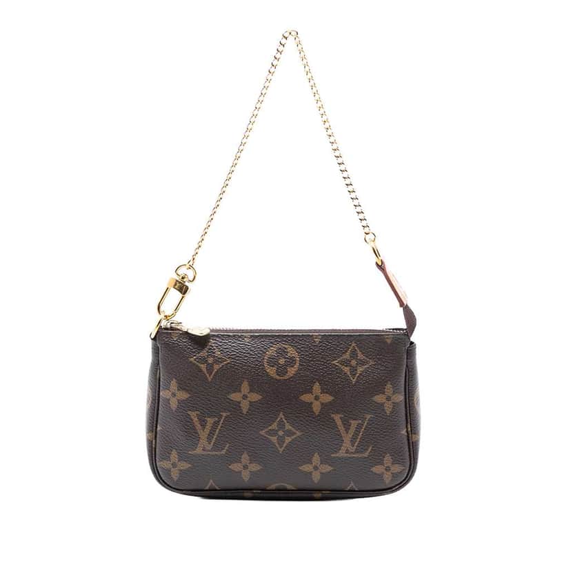Louis Vuitton Monogram Mini Pochette Accessoires Brown Very good condition - Front View