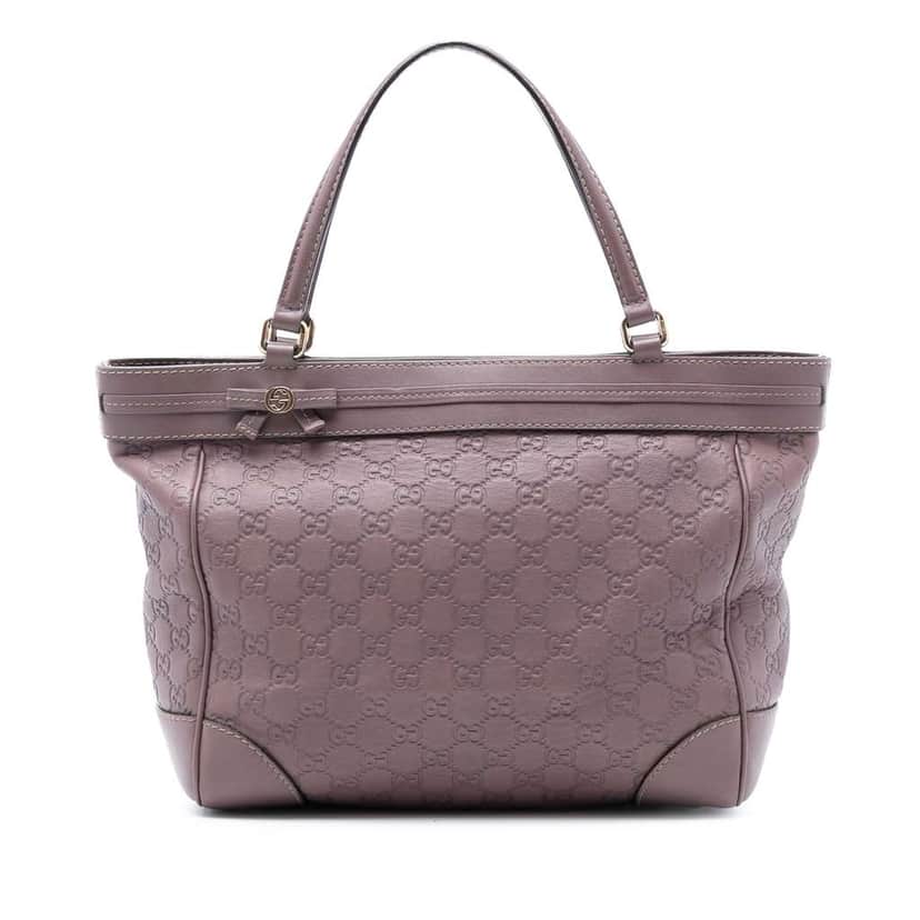 Gucci Guccissima Mayfair Tote Purple Leather Very good condition - Front View