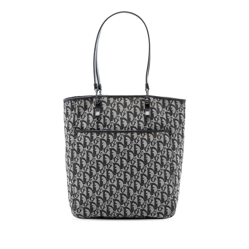 Dior Diorissimo Trotter Canvas Tote Black Canvas Good condition - Front View