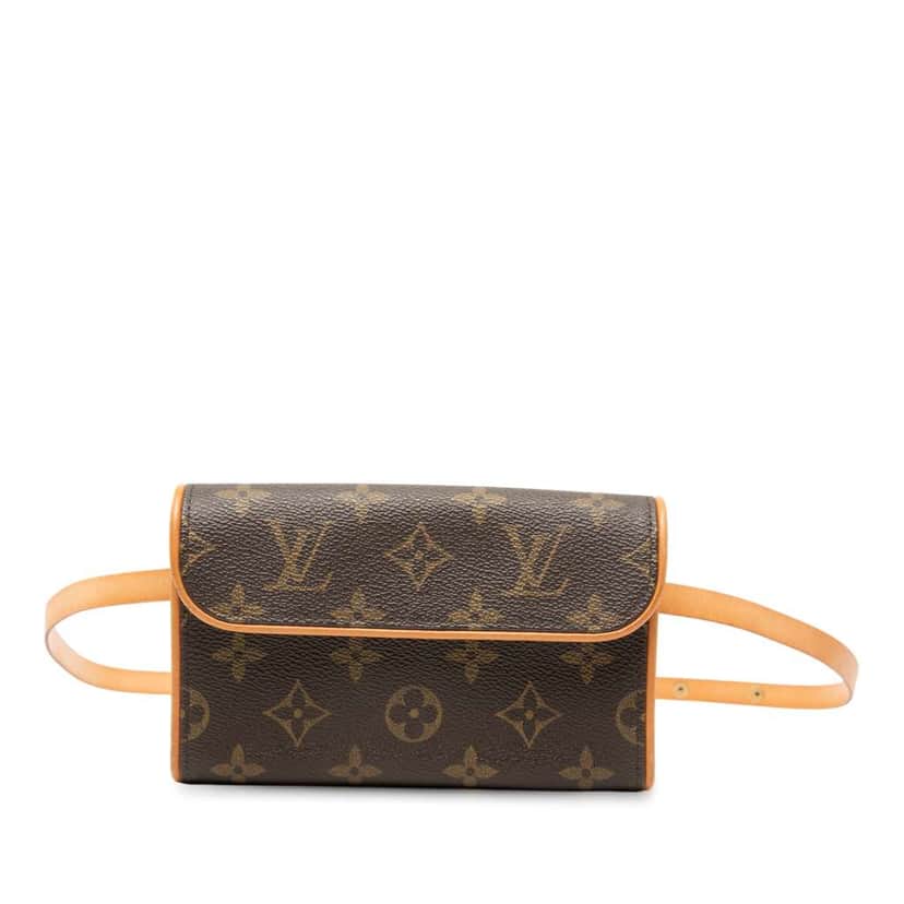 Louis Vuitton Monogram Pochette Florentine Brown Good condition - Front View