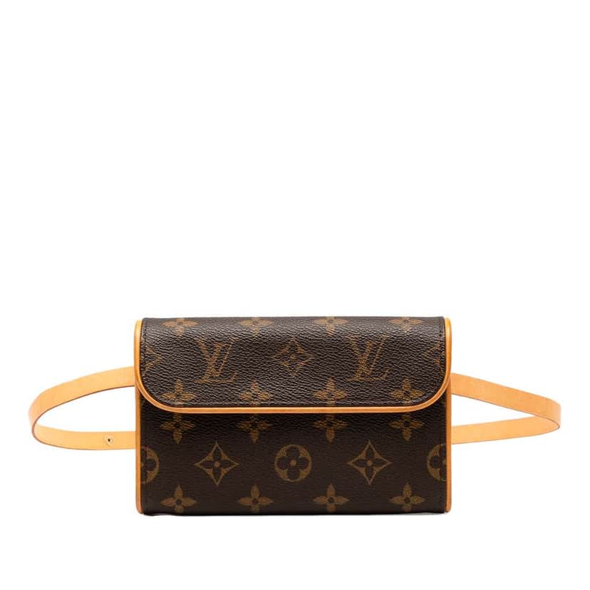 Louis Vuitton Monogram Pochette Florentine Brown Good condition - Front View