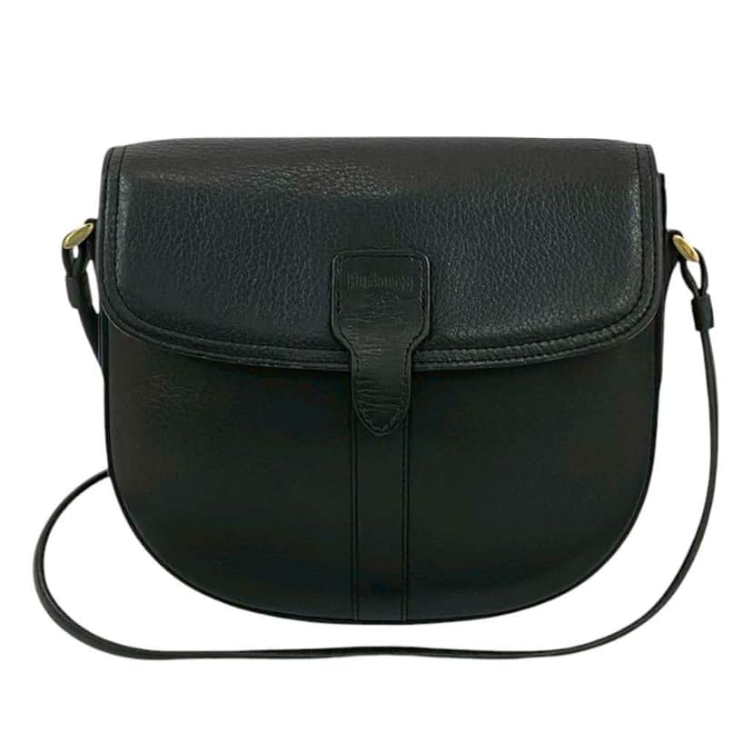 Burberry Calf Leather Crossbody Black Leather Good condition - Front View
