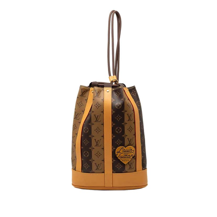 Louis Vuitton Nigo Monogram Reverse Randonnee Backpack Brown Very good condition - Front View