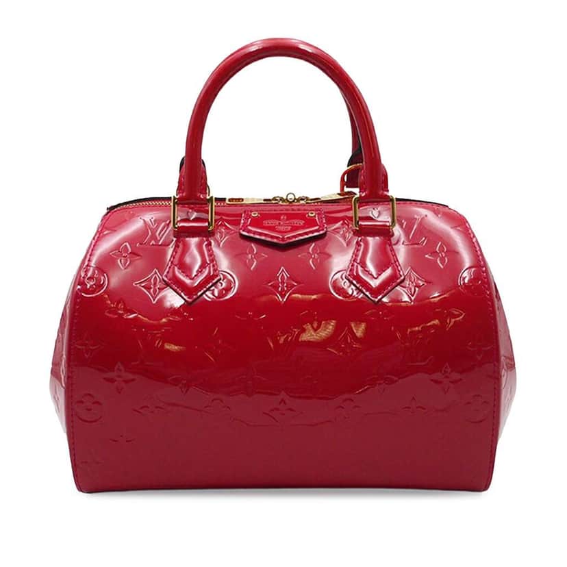 Louis Vuitton Monogram Vernis Montana Red Leather Good condition - Front View