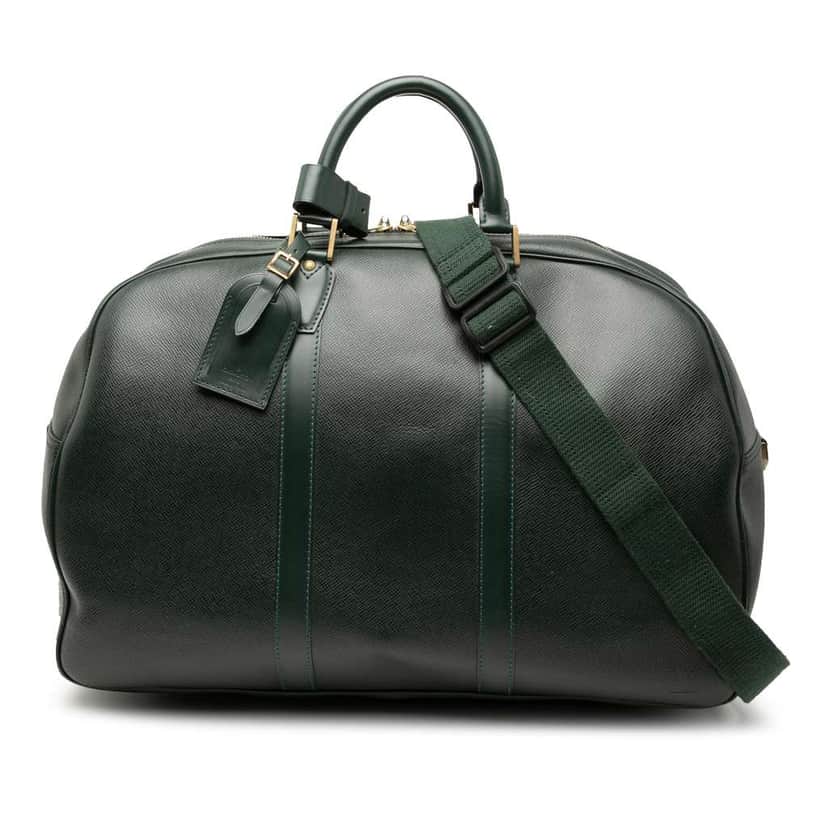 Louis Vuitton Taiga Kendall PM Green Leather Good condition - Front View