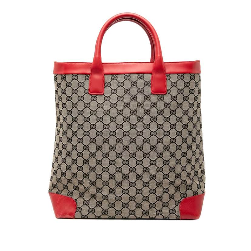 Gucci GG Canvas Tote Grey Canvas Good condition - Front View