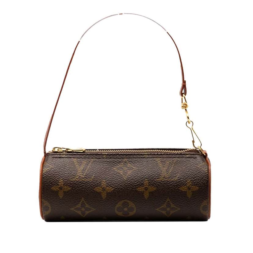 Louis Vuitton Monogram Papillon Pochette Brown Good condition - Front View