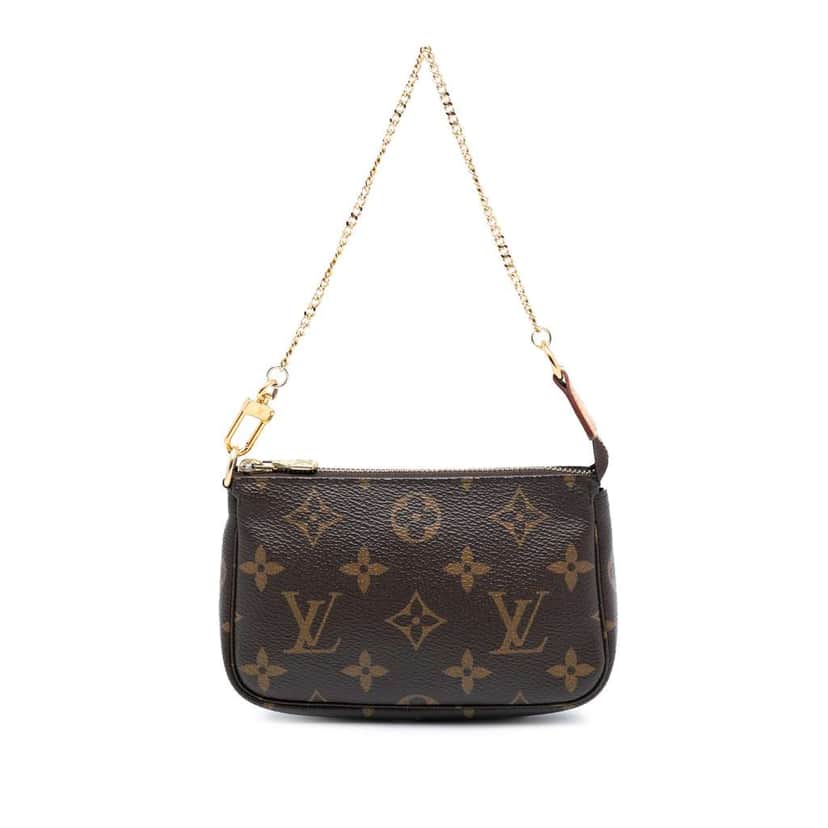 Louis Vuitton Monogram Mini Pochette Accessoires Brown Very good condition - Front View