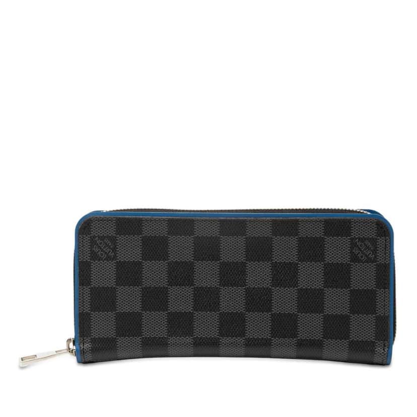 Louis Vuitton Damier Graphite Vertical Zippy Wallet Black Very good condition - Front View