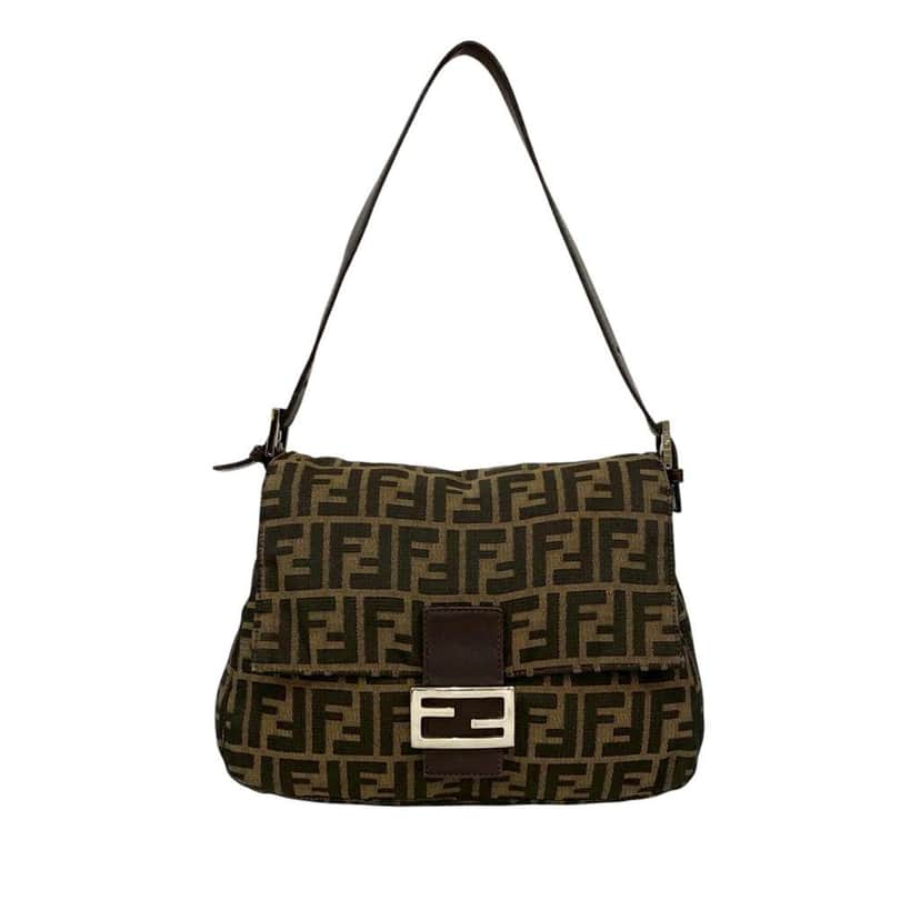 Fendi Zucca Canvas Mamma Forever Brown Canvas Good condition - Front View