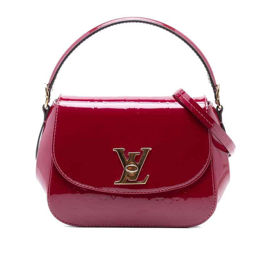 Louis Vuitton Monogram Vernis Pasadena Red Leather Good condition - Front View