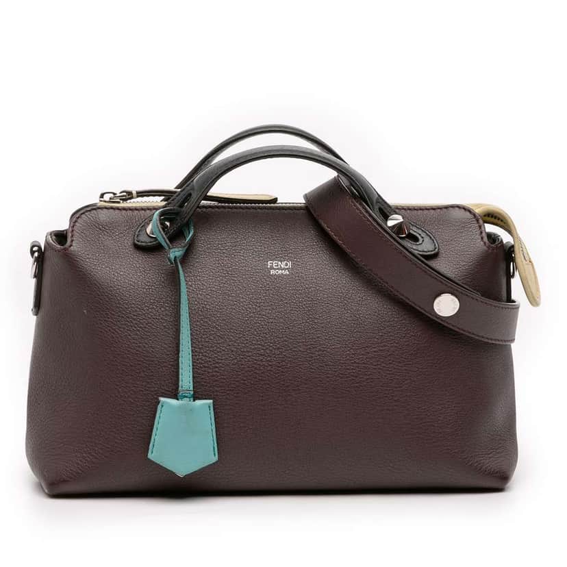 Fendi Medium Leather By The Way Satchel Brown Leather Fair condition - Front View