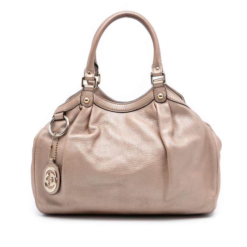 Gucci Medium Calfskin Sukey Tote Pink Leather Good condition - Front View