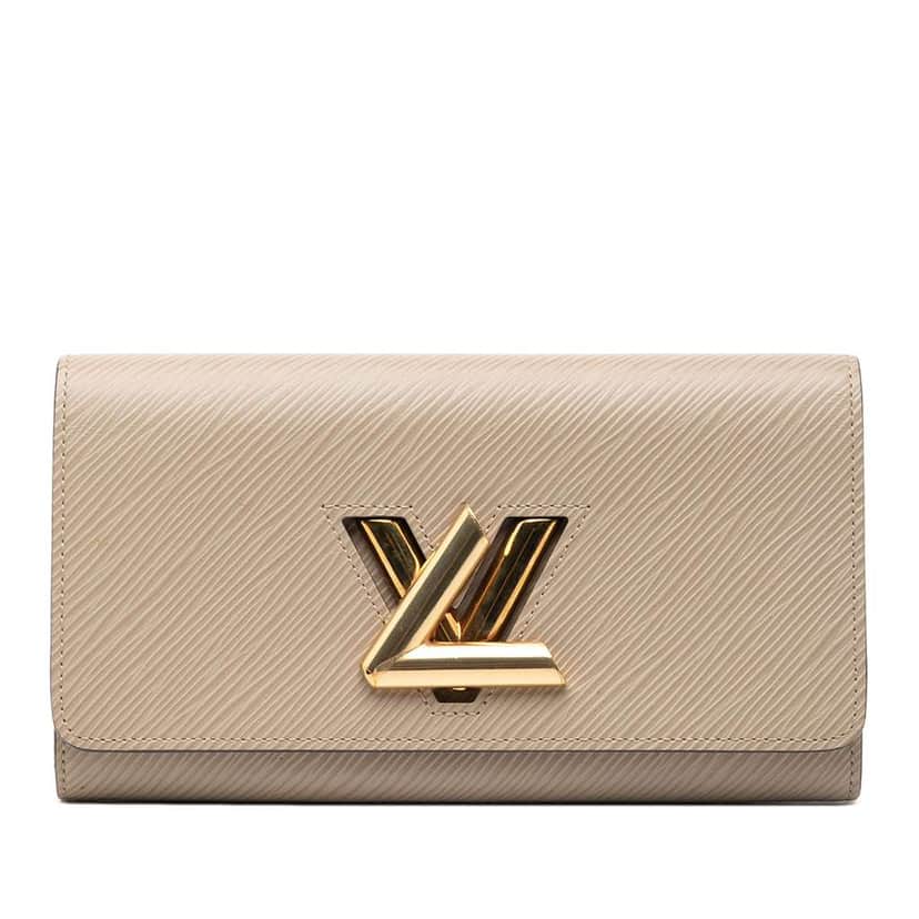 Louis Vuitton Epi Twist Long Wallet Brown Leather Good condition - Front View