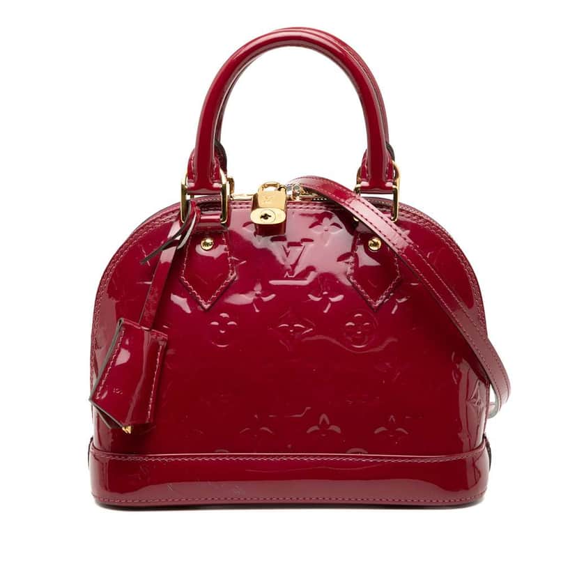 Louis Vuitton Monogram Vernis Alma BB Purple Leather Good condition - Front View