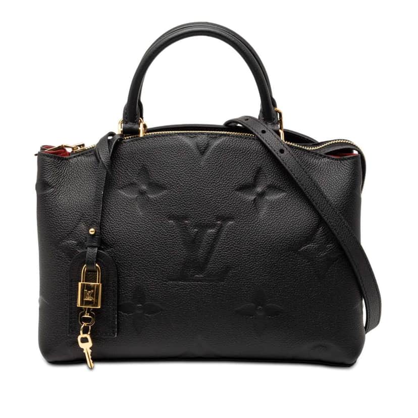 Louis Vuitton Monogram Empreinte Petit Palais Black Leather Very good condition - Front View