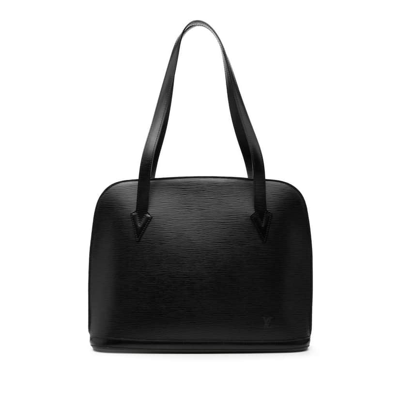 Louis Vuitton Epi Lussac Black Leather Good condition - Front View