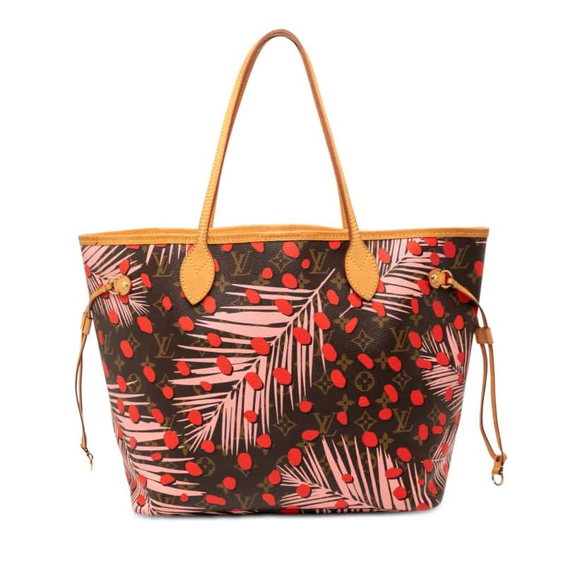 Louis Vuitton Monogram Jungle Dots Neverfull MM Brown Good condition - Front View