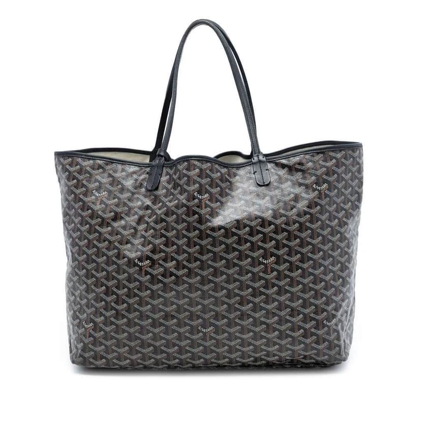 Goyard Goyardine Saint Louis GM Black Canvas Very good condition - Front View