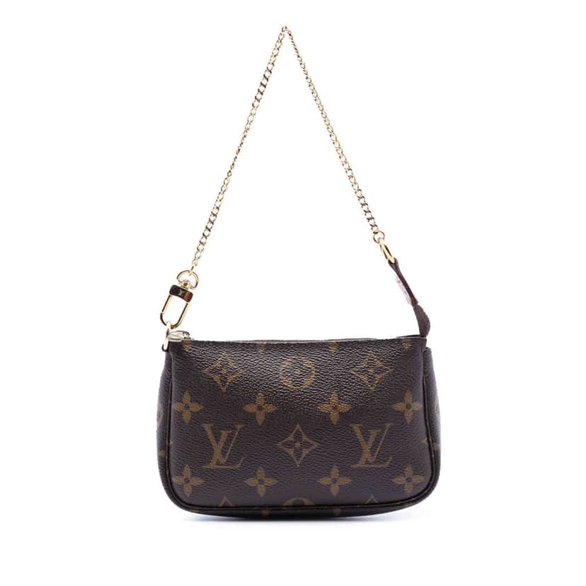 Louis Vuitton Monogram Mini Pochette Accessoires Brown Very good condition - Front View