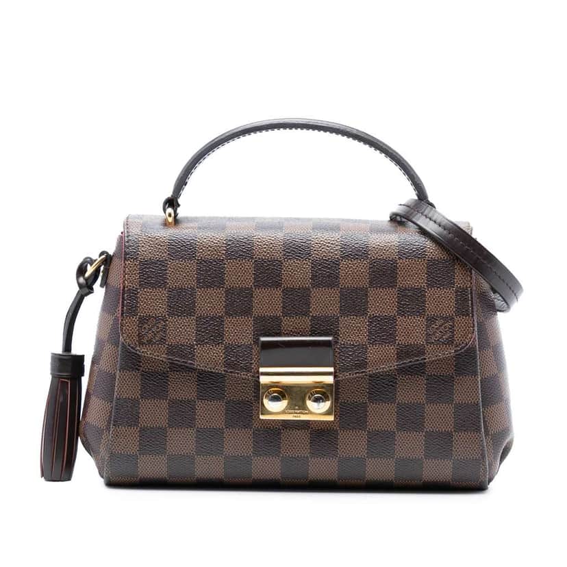 Louis Vuitton Damier Ebene Croisette Brown Good condition - Front View