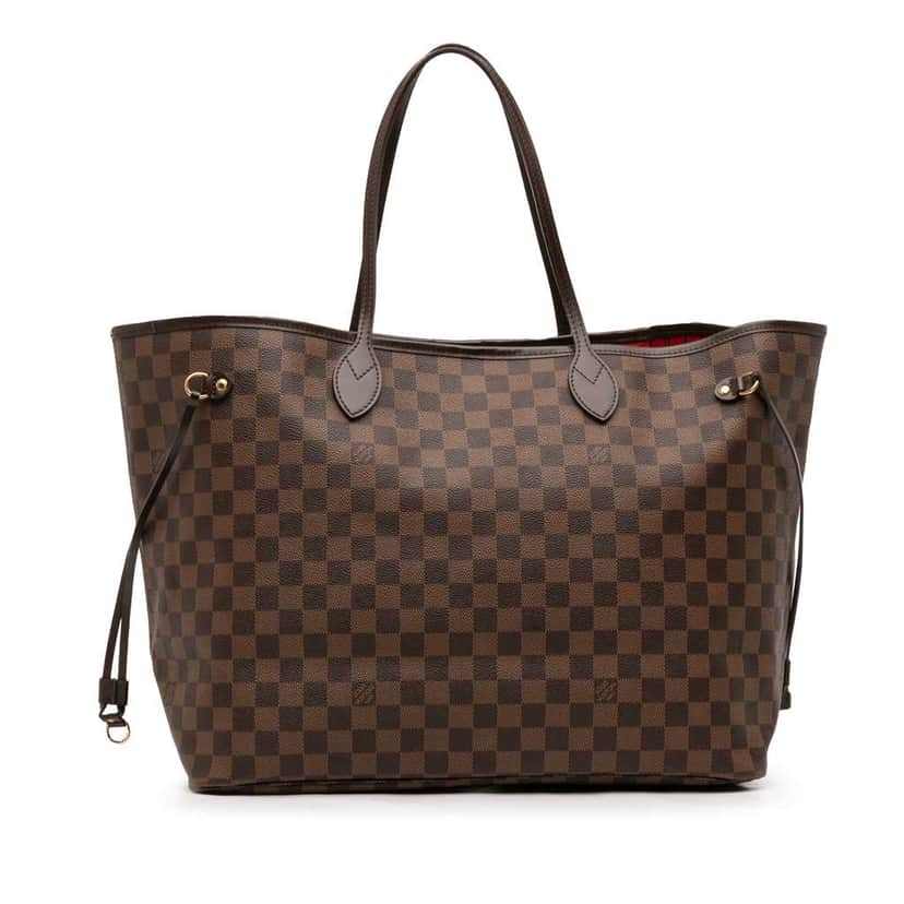 Louis Vuitton Damier Ebene Neverfull GM Brown Good condition - Front View