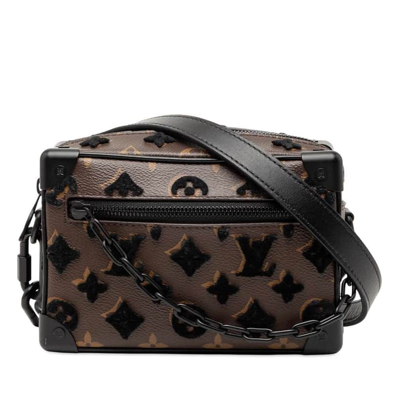 Louis Vuitton Monogram Tuffetage Mini Soft Trunk Brown Very good condition - Front View